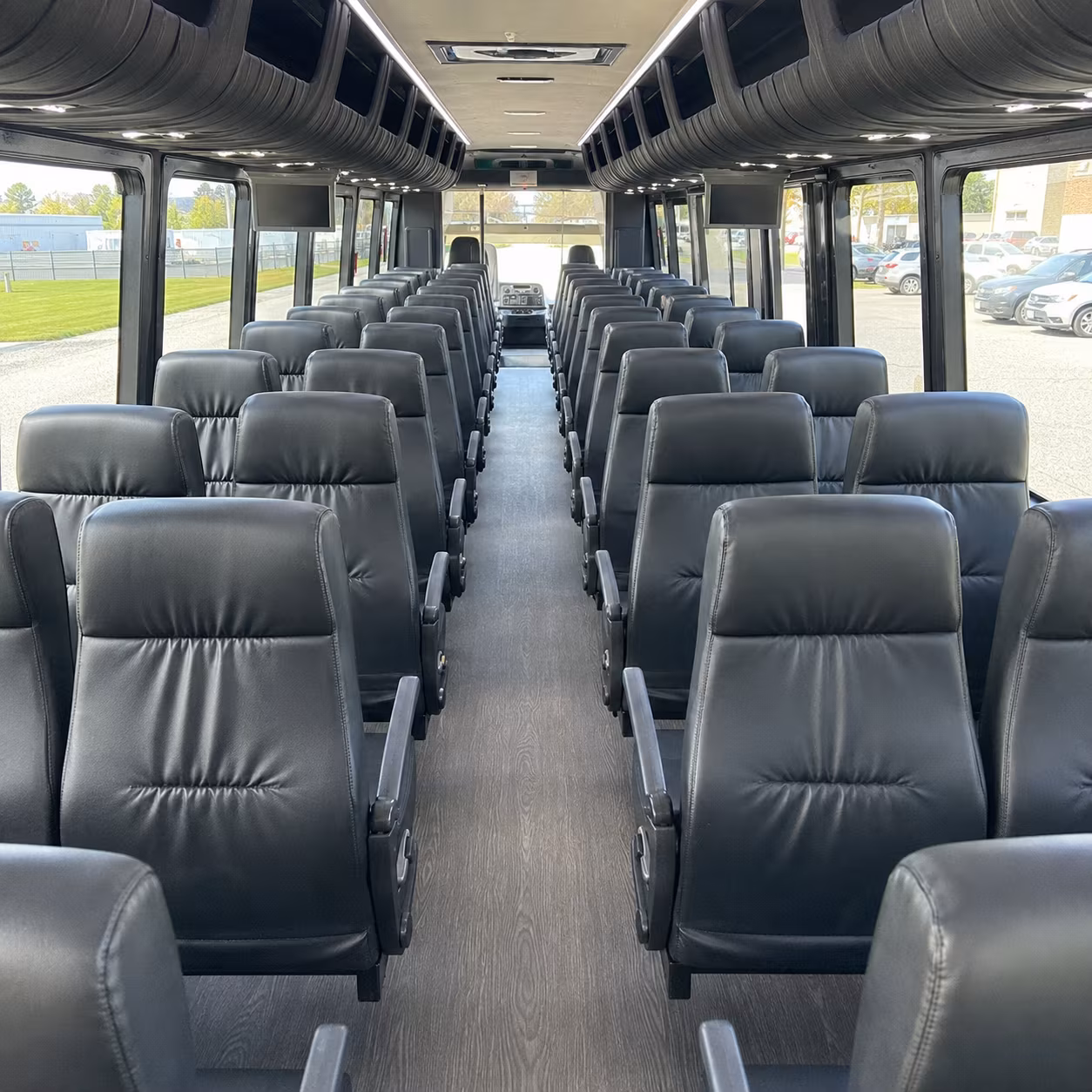 roanoke long distance transportation onboard seating